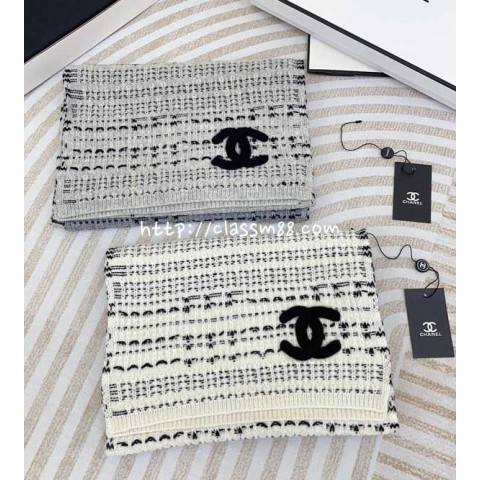 샤넬 24 한정판 양털 목도리 D2491