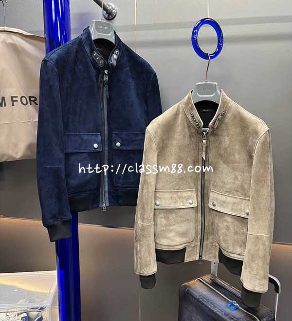톰포드 24 한정판 AG24020 양가죽 램스킨 긴팔 자켓 A9441