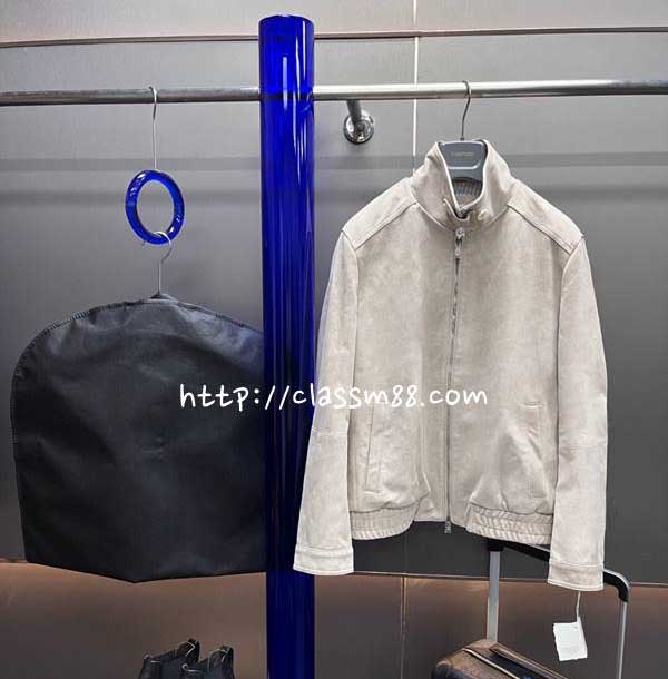 Brunello Cucinelli 24 한정판 XP88093-1 양가죽 램스킨 긴팔 자켓 A9502