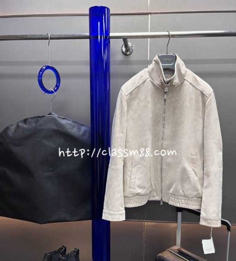 Brunello Cucinelli 24 한정판 XP88093-1 양가죽 램스킨 긴팔 자켓 A9502