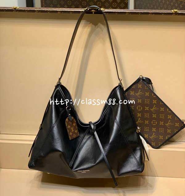 루이비통 24 한정판 M25143 CarryAll Dark 양가죽 램스킨 크로스백 가방 C3362