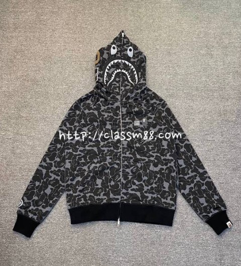 베이프 24 한정판 XX061 Dover Street Market Bape DSM 남여공용 긴팔 후드 자켓 A9650