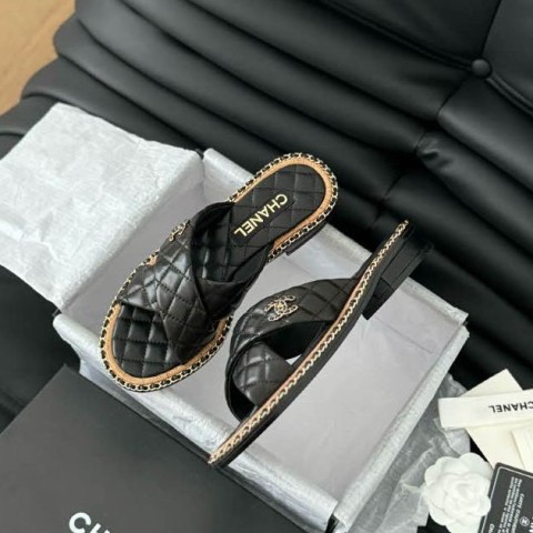샤넬 24 한정판 1.5cm/4.5cm 여성 슬리퍼 B3446