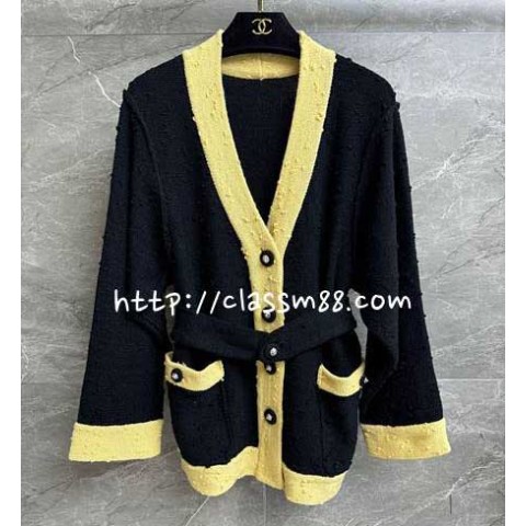 샤넬 24 한정판 긴팔 가디건 A9688