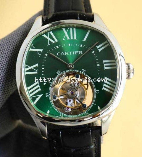 까르띠에 24 한정판 DRIVE DE CARTIER 오토매틱 시계 W131