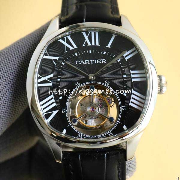 까르띠에 24 한정판 DRIVE DE CARTIER 오토매틱 시계 W132