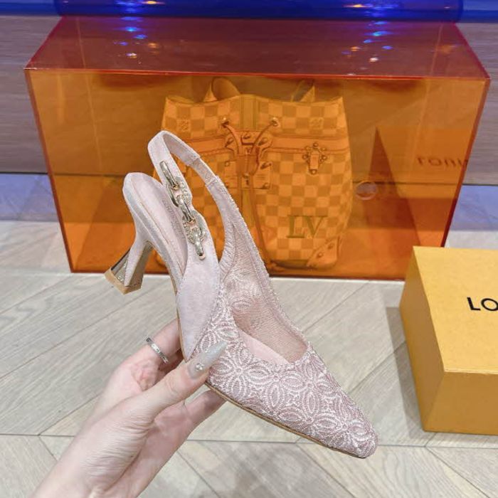 루이비통 24 한정판 6.5cm/9.5cm 여성 하이힐 B3898