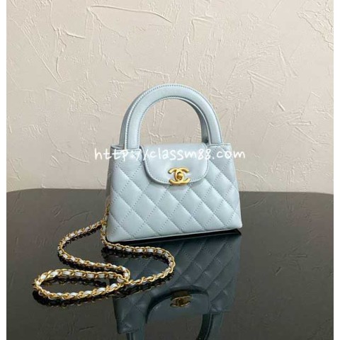 샤넬 24 한정판 m9201 Kelly nano 소가죽 카프스킨 크로스백 가방 C3521