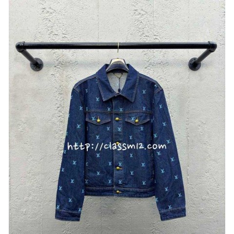 루이비통 25 한정판 남여공용 긴팔 청자켓 A10268