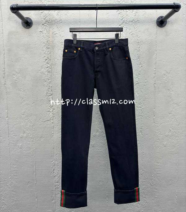 구찌 25 한정판 남여공용 청바지 긴바지 A10273