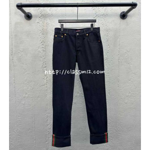 구찌 25 한정판 남여공용 청바지 긴바지 A10273