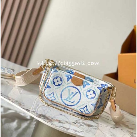 루이비통 25 한정판 M25374 Multi Pochette Accessoires 크로스백 가방 C3679