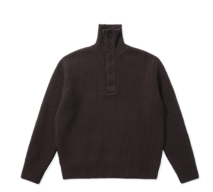 Dries Van Noten 드리스 반 노튼 25 한정판 남여공용 버튼 업 터틀넥 니트 A10408