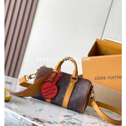 루이비통 25 한정판 LV Keepall Bandouli e re 25 M11542 크로스백 가방 C3778