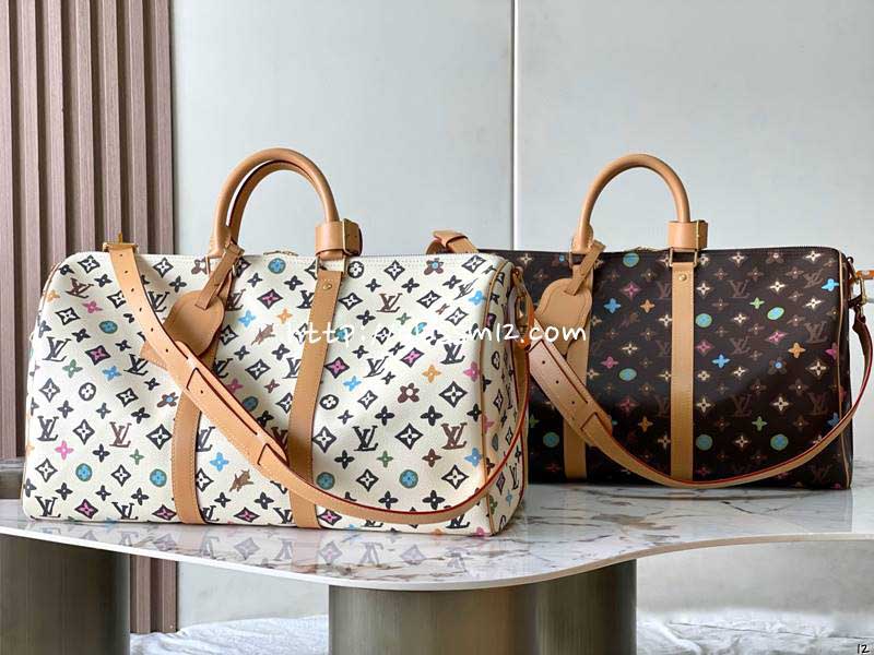 루이비통 25 한정판 Lv X YK Keepall 45 M25234 여행 가방 C3842