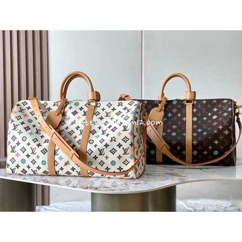 루이비통 25 한정판 Lv X YK Keepall 45 M25234 여행 가방 C3842
