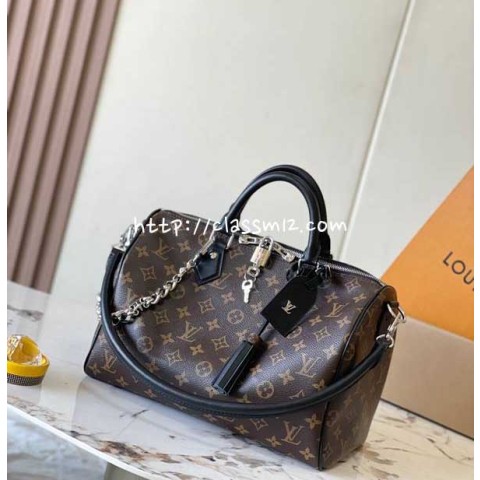 루이비통 25 한정판 Speedy Soft 30 Dark M12243 크로스백 가방 C3850