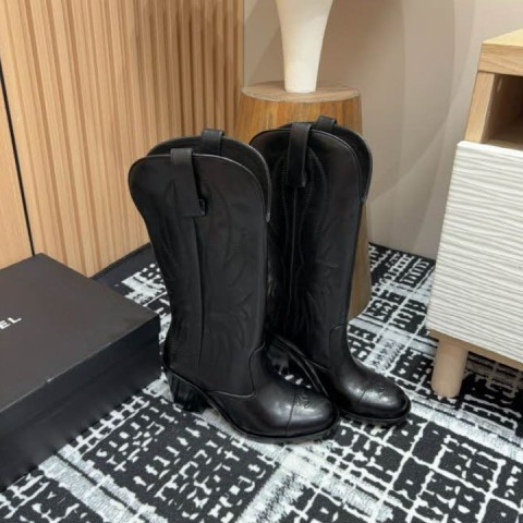 샤넬 25 한정판 4cm 여성 부츠 B4109