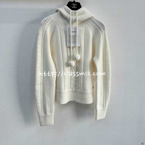 샤넬 25 한정판 coconeige 긴팔 후드 니트 A10492