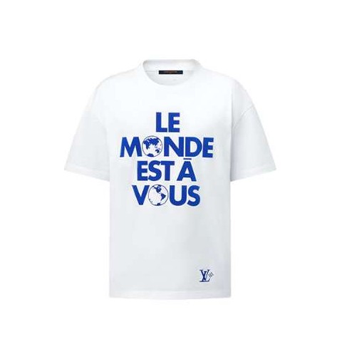 루이비통 25 한정판 남여공용 그래픽 코튼 티셔츠 A10629