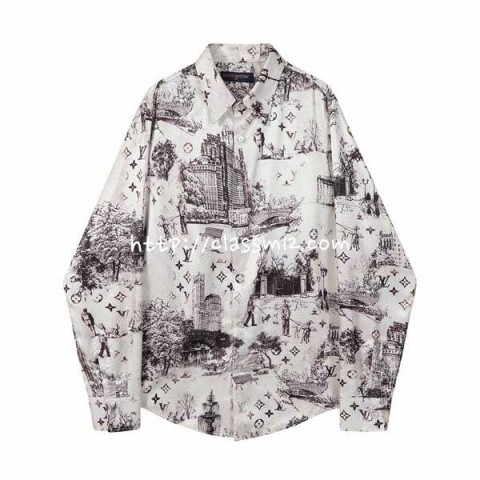 루이비통 25 한정판 긴팔 셔츠 A10661