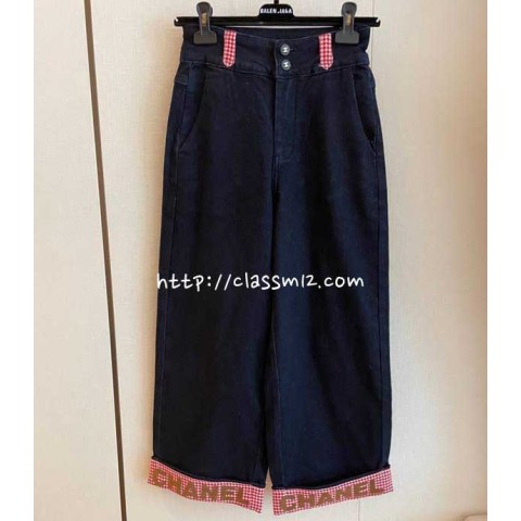 샤넬 25 한정판 청바지 긴바지 A10675