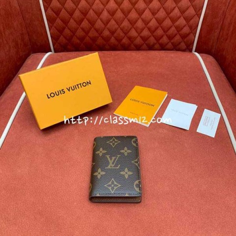 루이비통 25 한정판 Pocket Origanizer M60502 여권 지갑 E468
