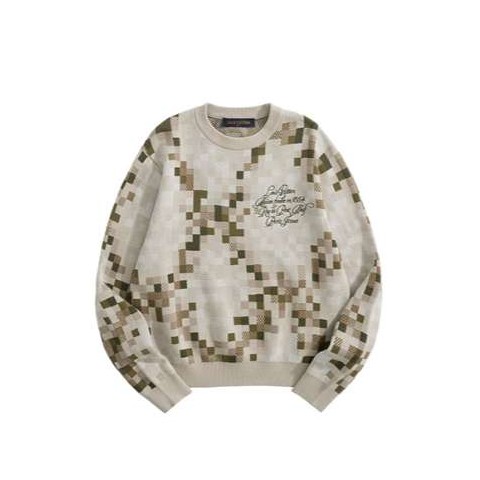 루이비통 25 한정판 자카드 풀오버 코튼 셔츠 A10720