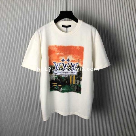 루이비통 25 한정판 남여공용 반팔 티셔츠 A10737