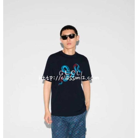 구찌 25 한정판 남여공용 반팔 티셔츠 A10755