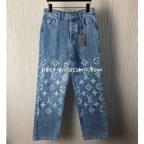 루이비통 25 한정판 남여공용 청바지 긴바지 A10774