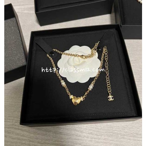 샤넬 25 한정판 목걸이 D2575