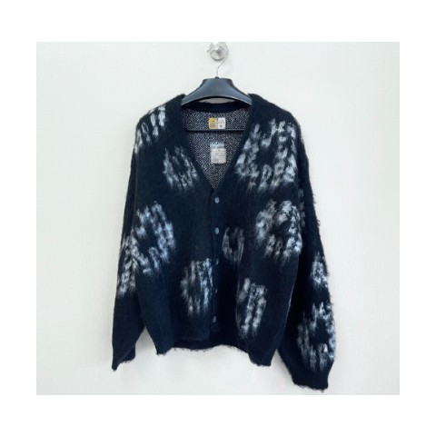 세인트 미카엘 Saint Michael X DENIM TAERS 25 한정판 남녀공용 모헤어 가디건 A10842