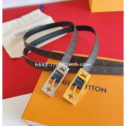 루이비통 25 한정판 1.8cm 여성 벨트 F875
