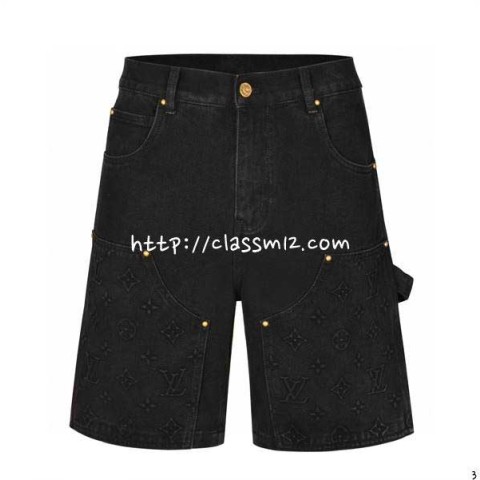 루이비통 25 한정판 청바지 반바지 A10857