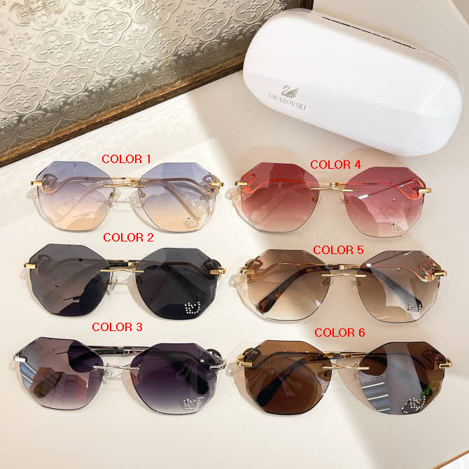 SWAROVSKI 25 한정판 6색 선글라스 G807