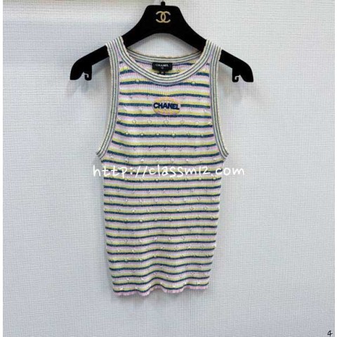 샤넬 25 한정판 민소매 티셔츠 A11011