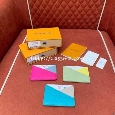 루이비통 25 한정판 M14139 소가죽 카프스킨 카드 지갑 E491