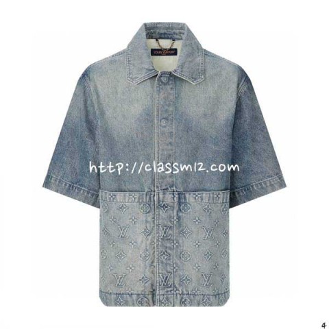 루이비통 25 한정판 반팔 청셔츠 A11129