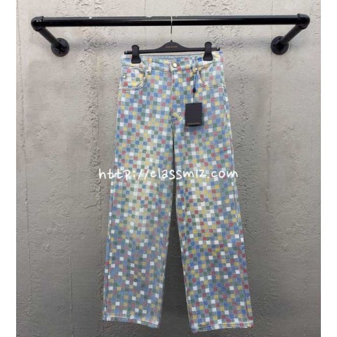 루이비통 25 한정판 청바지 긴바지 A11177