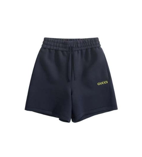 구찌 25 한정판 로고 패치 코튼 쇼츠 A11238