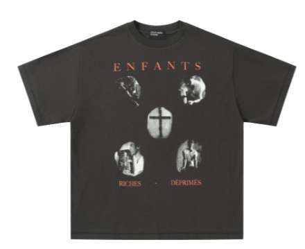 ERD Enfants Riches Déprimés 25 한정판 남여공용 로고 프린트 라운드 티셔츠 A11244