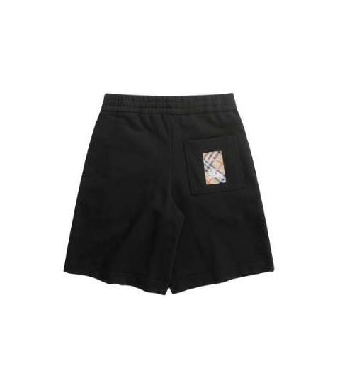 버버리 25 한정판 체크 라벨 코튼 쇼츠 A11307