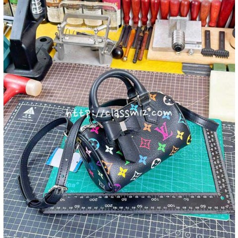 루이비통 25 한정판 M13406 NANO SPEEDY 크로스백 가방 C4550