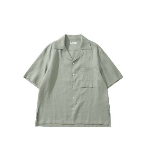로로피아나 25 한정판 Federico 린넨 숏 슬리브 셔츠 A11341