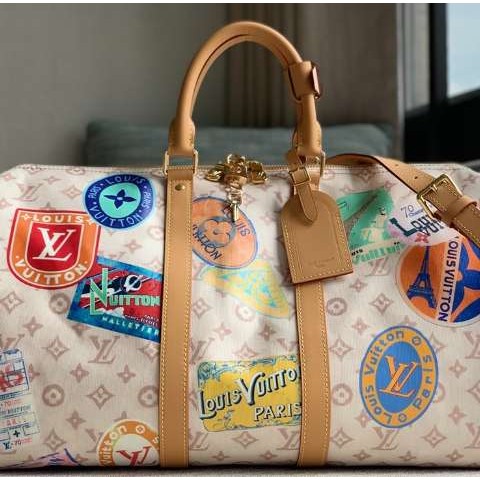 루이비통 25 한정판 키폴 반둘리에 45 여행가방 C4644