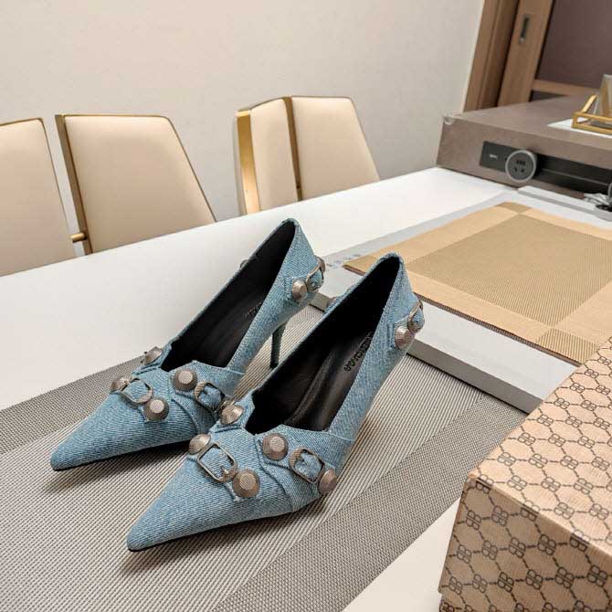 발렌시아가 25 한정판 9cm 여성 하이힐 B4235