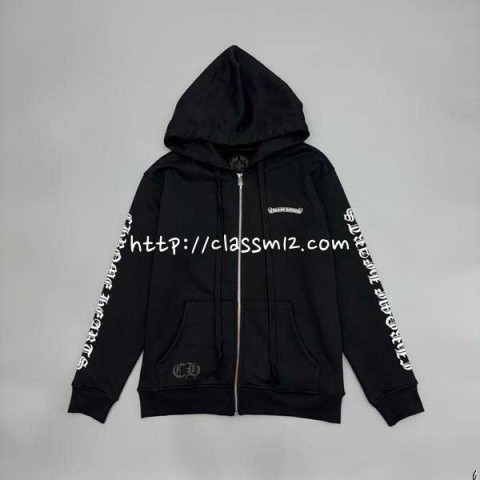 크롬하츠 25 한정판 남여공용 긴팔 후드 자켓 A11544