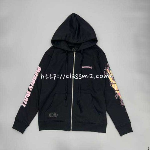 크롬하츠 25 한정판 남여공용 긴팔 후드 자켓 A11548