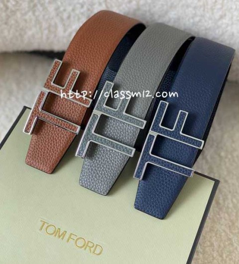 톰포드 25 한정판 4.0cm 소가죽 카프스킨 벨트 F910